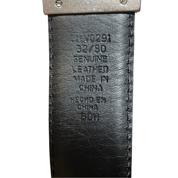 LEVI'S Black Brown Reversible 32" Leather Belt - Picture 3 of 6